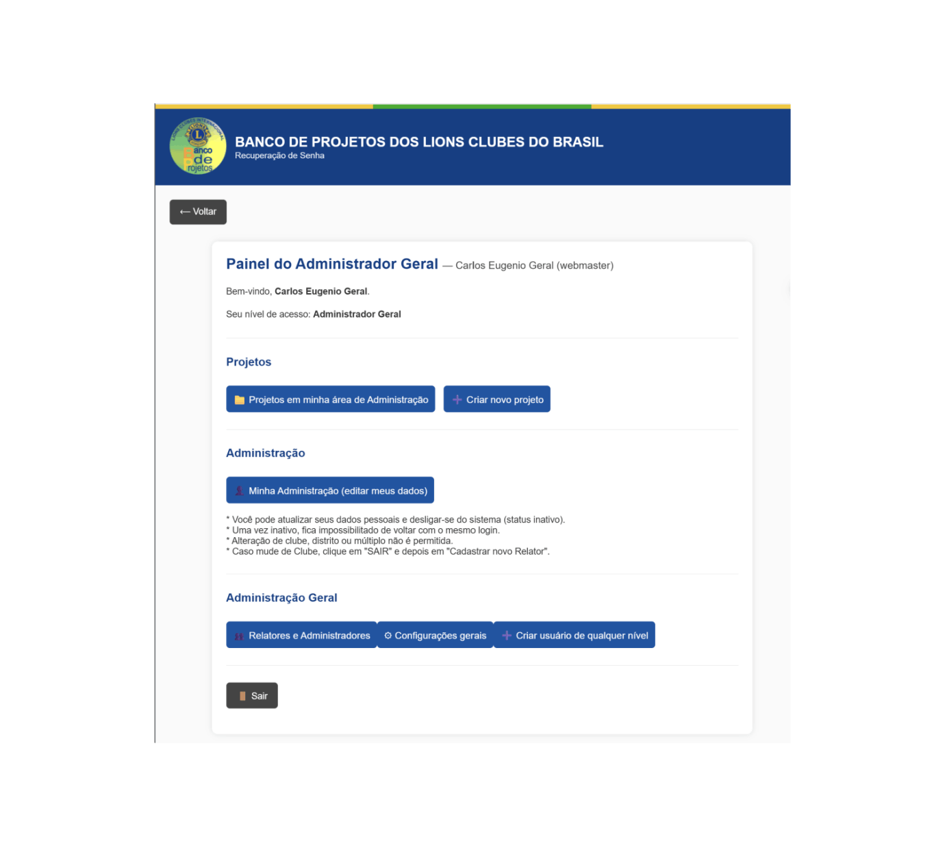 Banco de Projetos