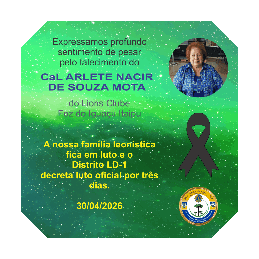 Luto por Arlete Mota