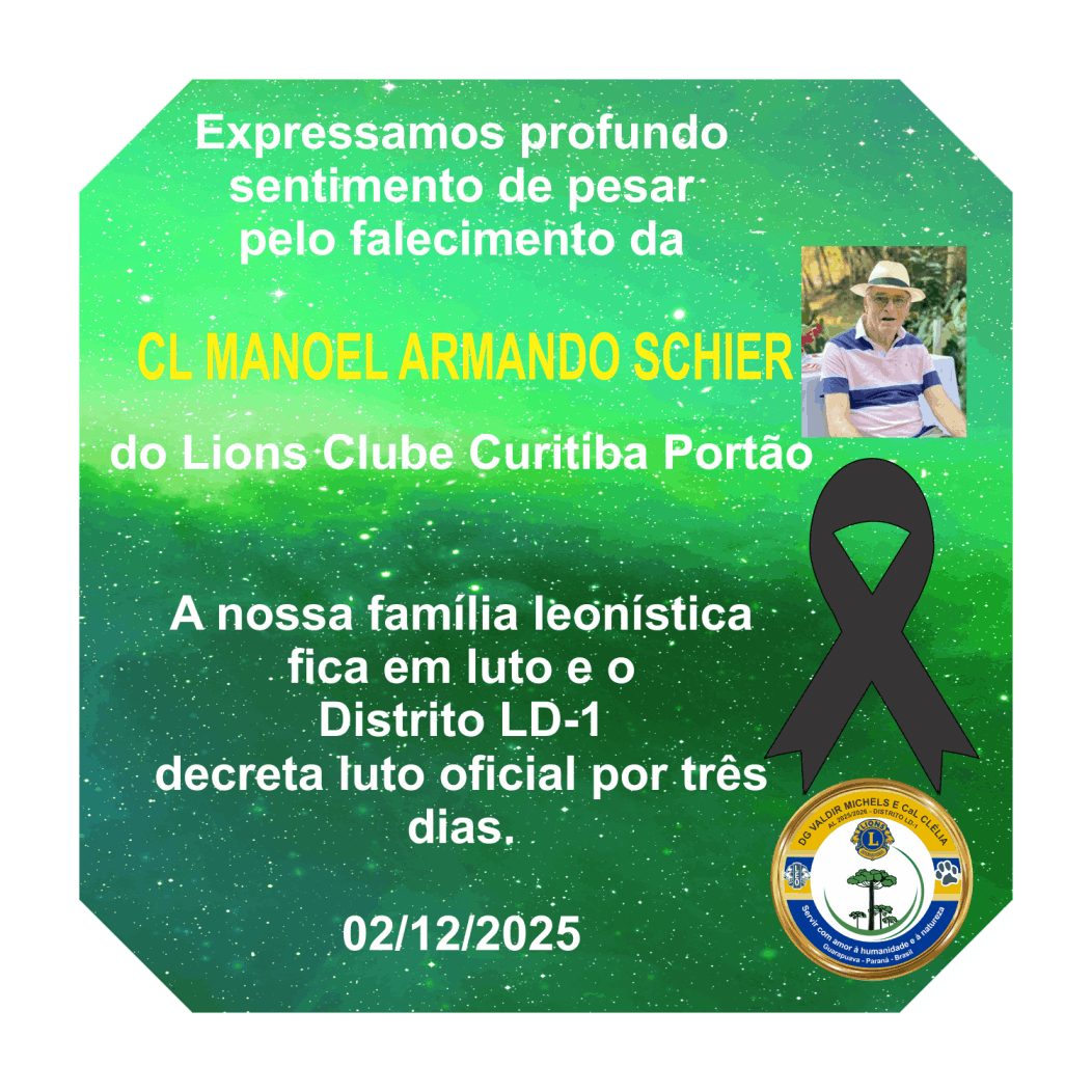 Luto por CL Manoel Armando