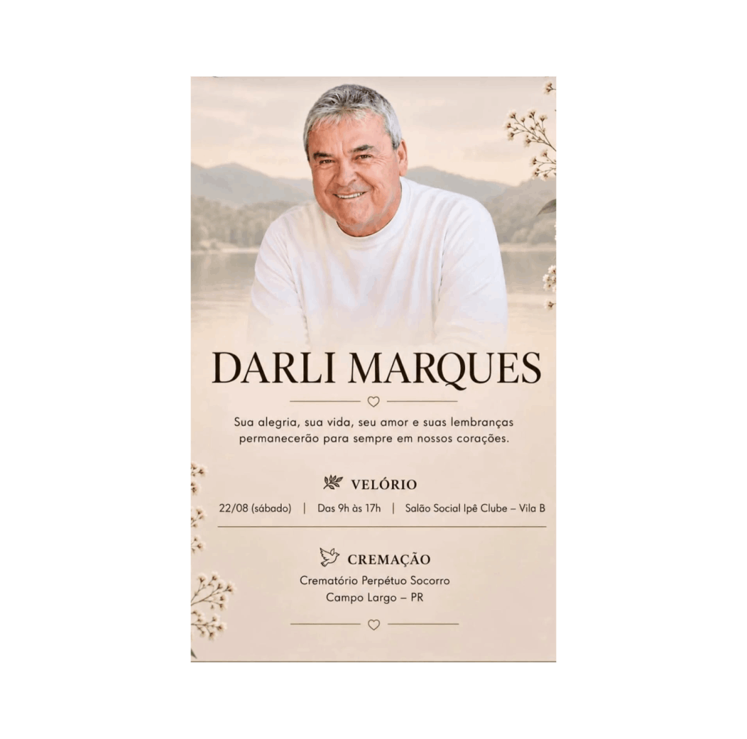 Luto por CL Darli Marques