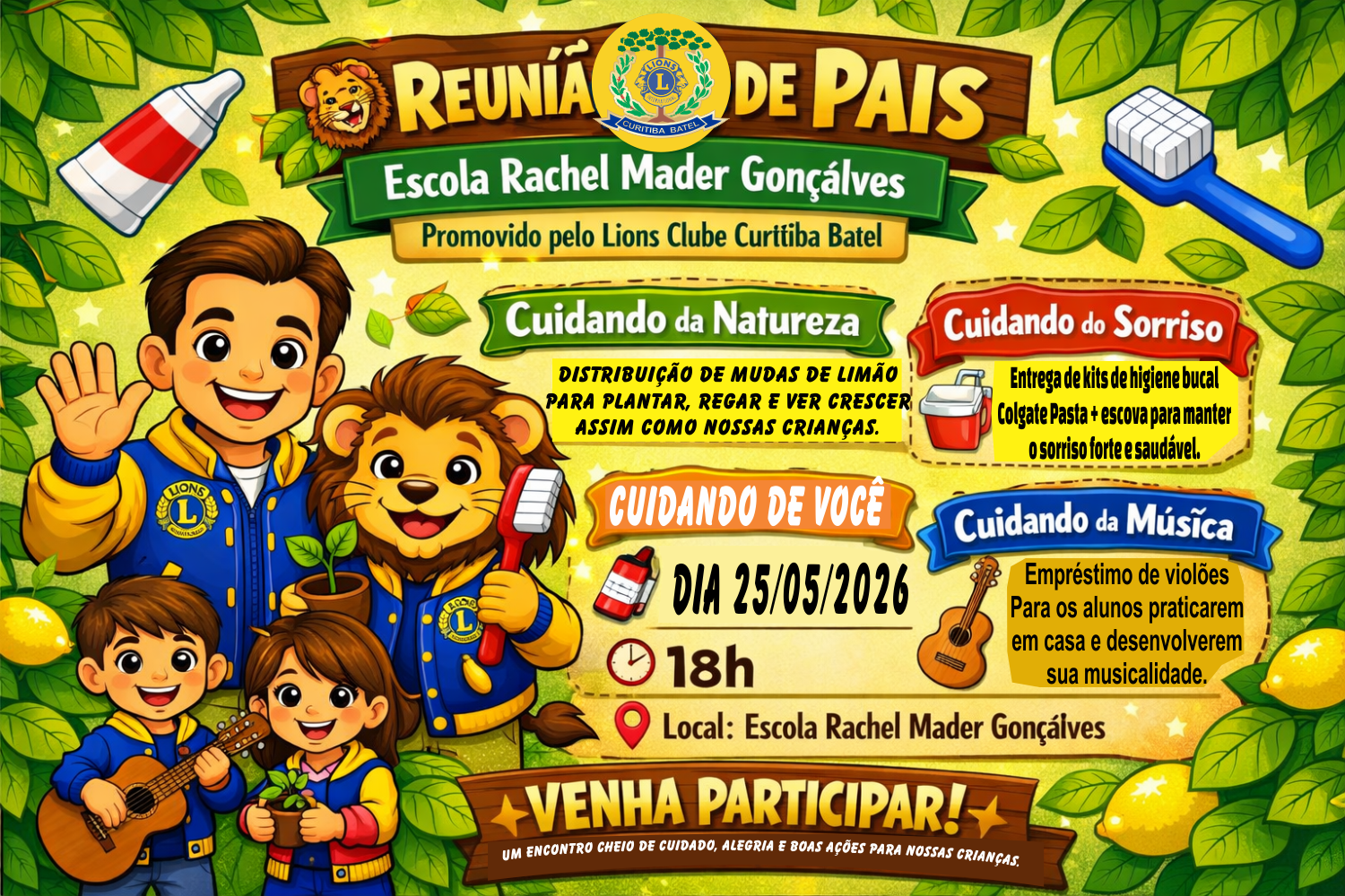 escola cuida dos dentes